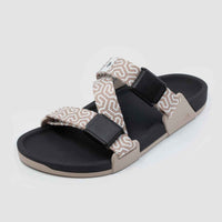 RESLIDES KA.NOH Edition Sandalen - Farbe MAZE.GRID Taupe
